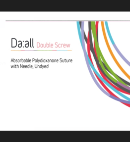 DS2660S-W7090 Daal Double Screw 26G 60mm Sharp Needle/20 threads pouch