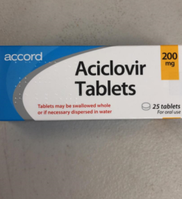 Aciclovir Tablets 200mg 25 tablets