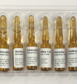Adrenaline 1ml vials 10 vials english label
