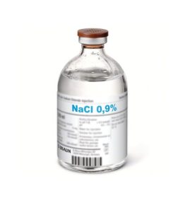 Nacl 0.9% 100ml glass bottle German