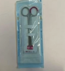 Surgical scissors blunt/blunt 13cm/pink